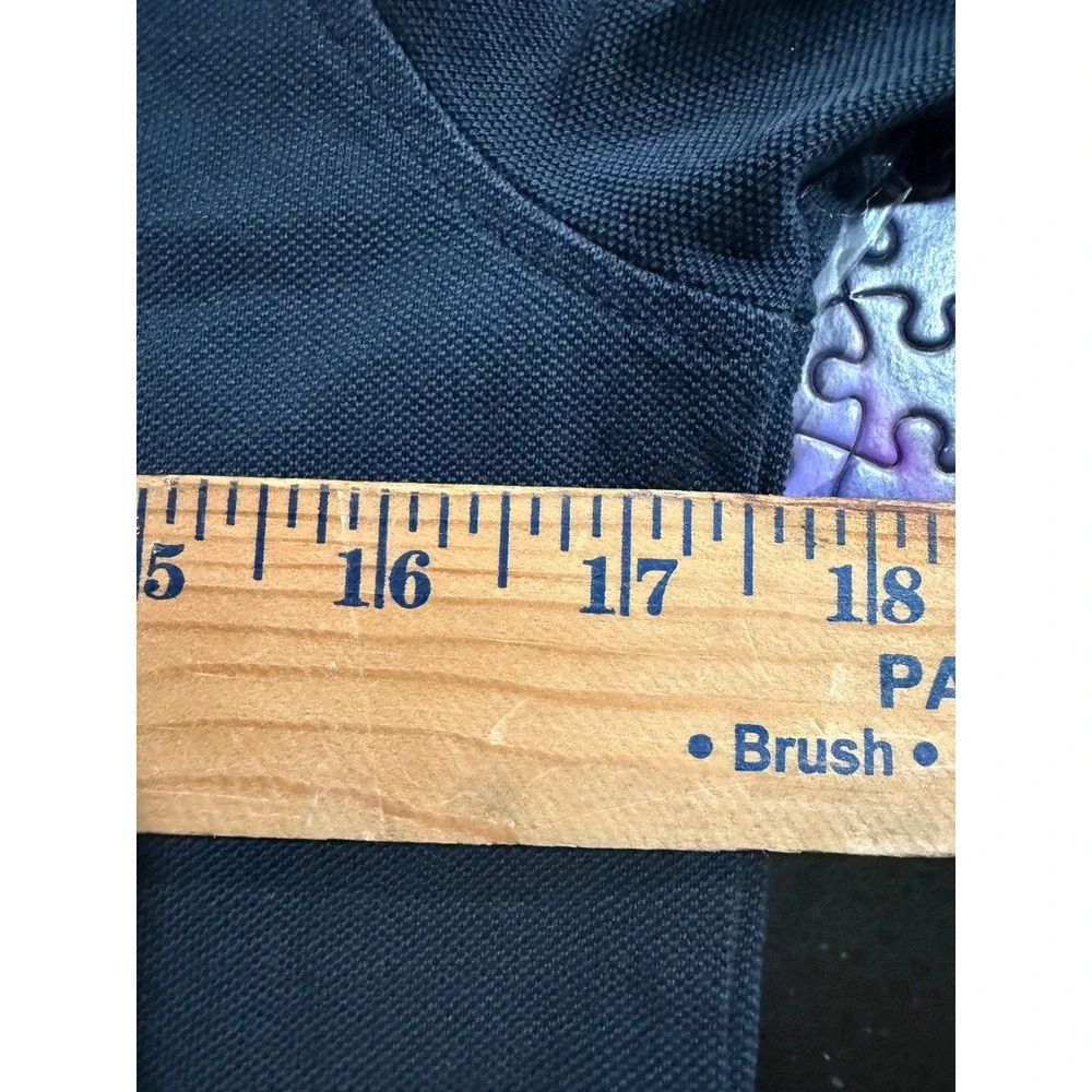 Psycho Bunny Mens‎ Navy Blue Short Sleeve Pique Polo Shirt Size 2 Small Logo